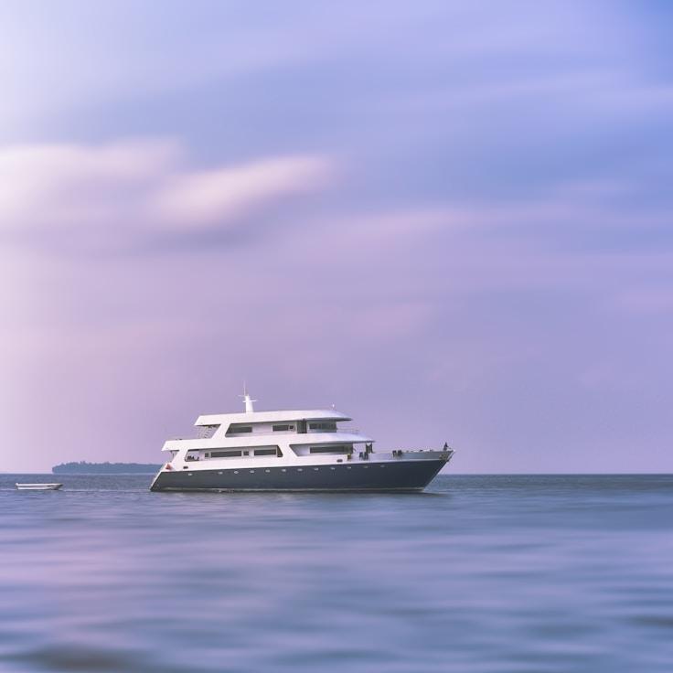 Gourmet feast at sea